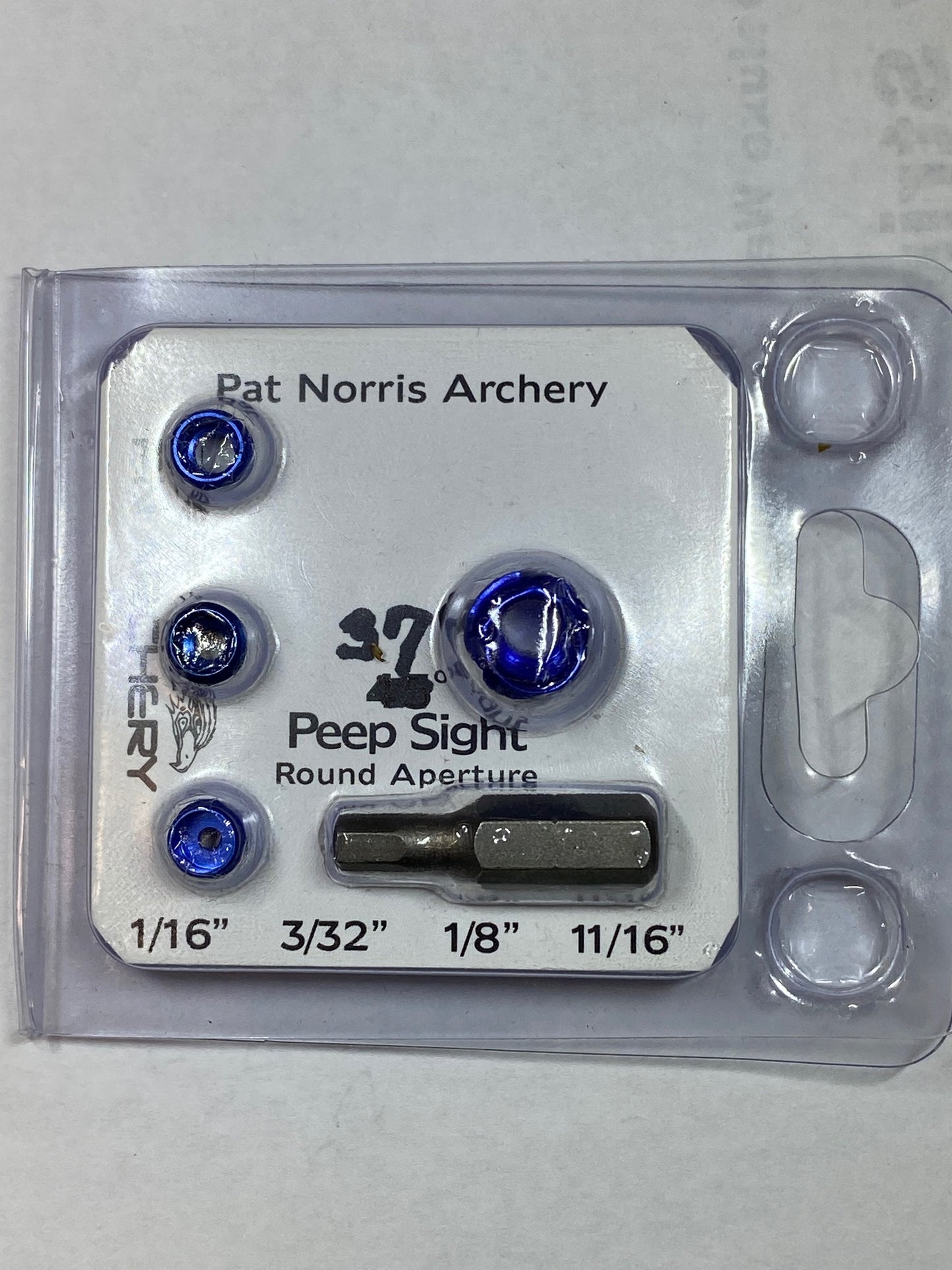 37 degree PEEP SIGHT Aluminum with 3 different Apertures