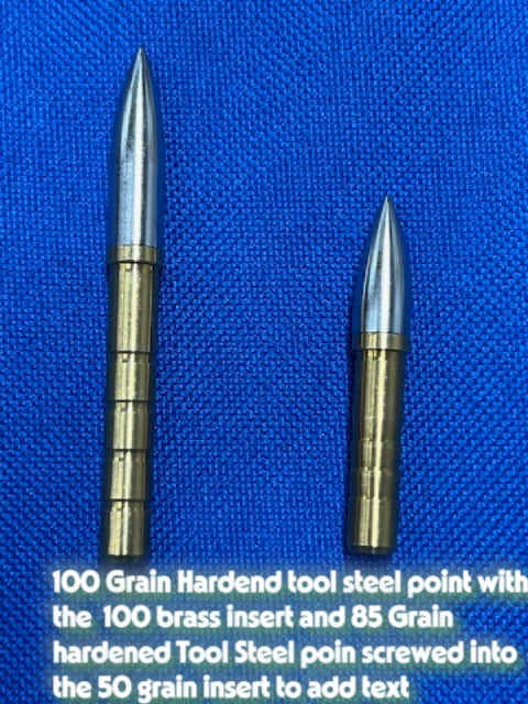 Brass Insert for 0.244 - 0.246 Carbon Arrow Shafts