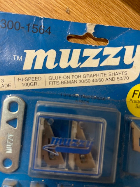 Muzzy5 pack broadheads fits 30-50 40-60 and 50- 70 shafts