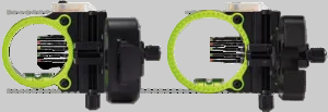 Black Gold Revenge Micro Adjust bow sight close up of pins