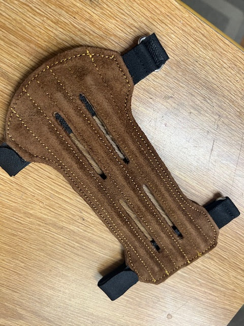 Leather Armguard Velcro fastener