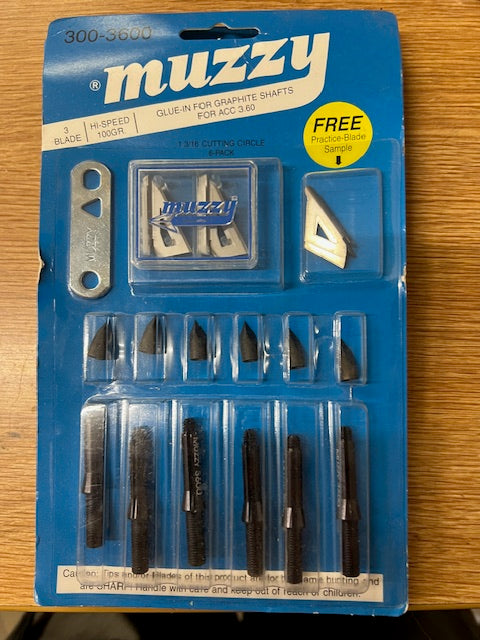 Muzzy 3 Blade made to fit ACC 360 glue in style