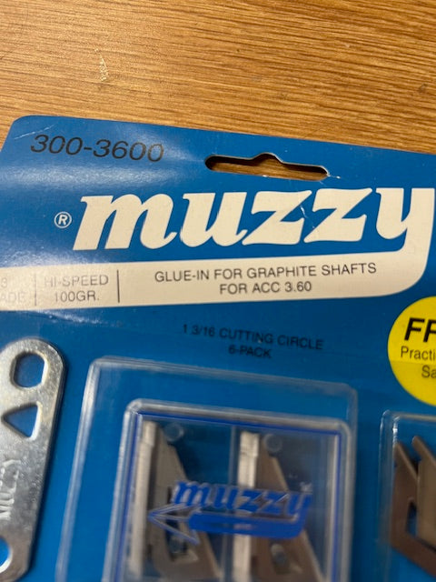 Muzzy 3 Blade made to fit ACC 360 glue in style