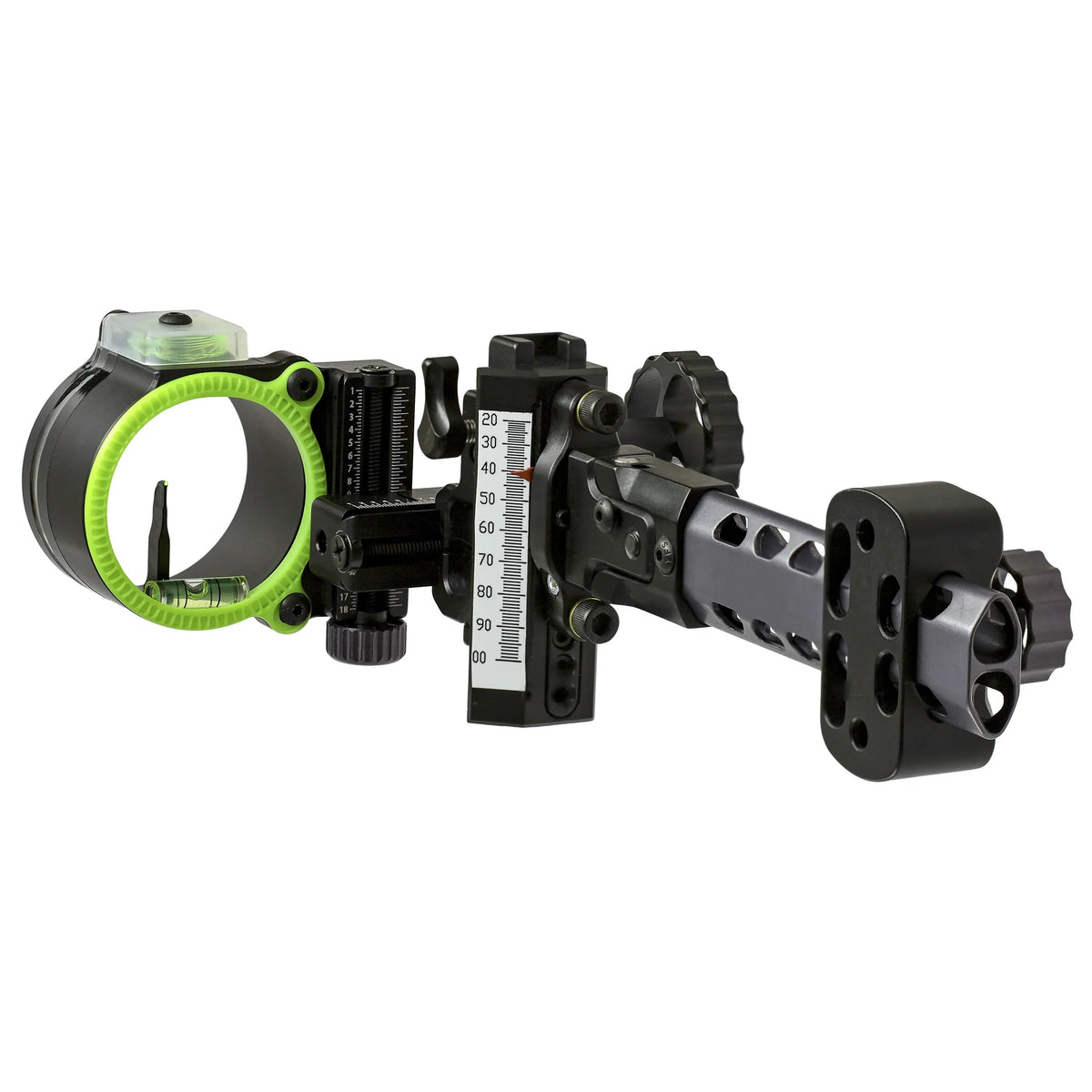 Single pin  micro adjusted bow sight  designed and manufactured by Black Gold