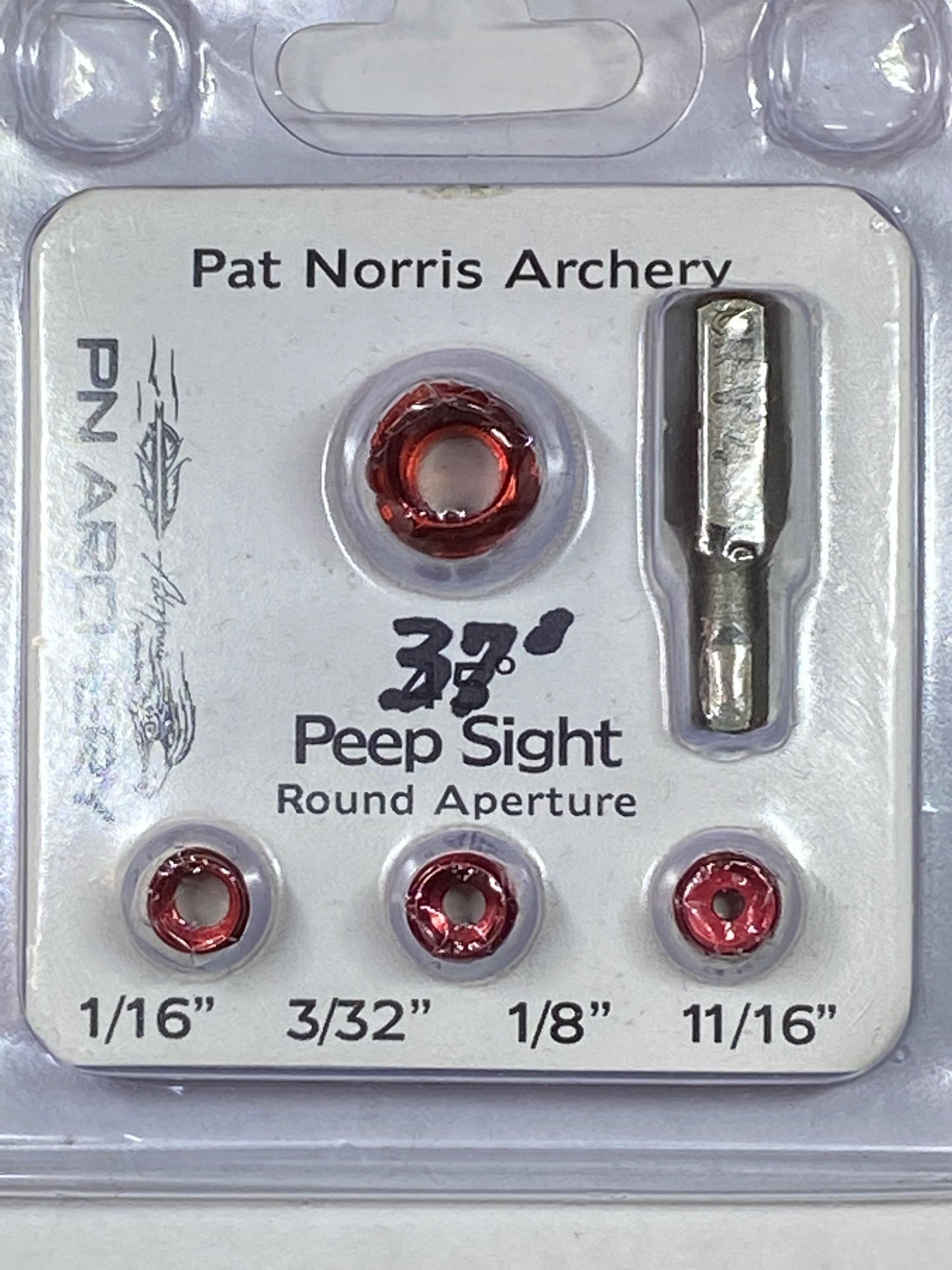 37 degree PEEP SIGHT Aluminum with 3 different Apertures